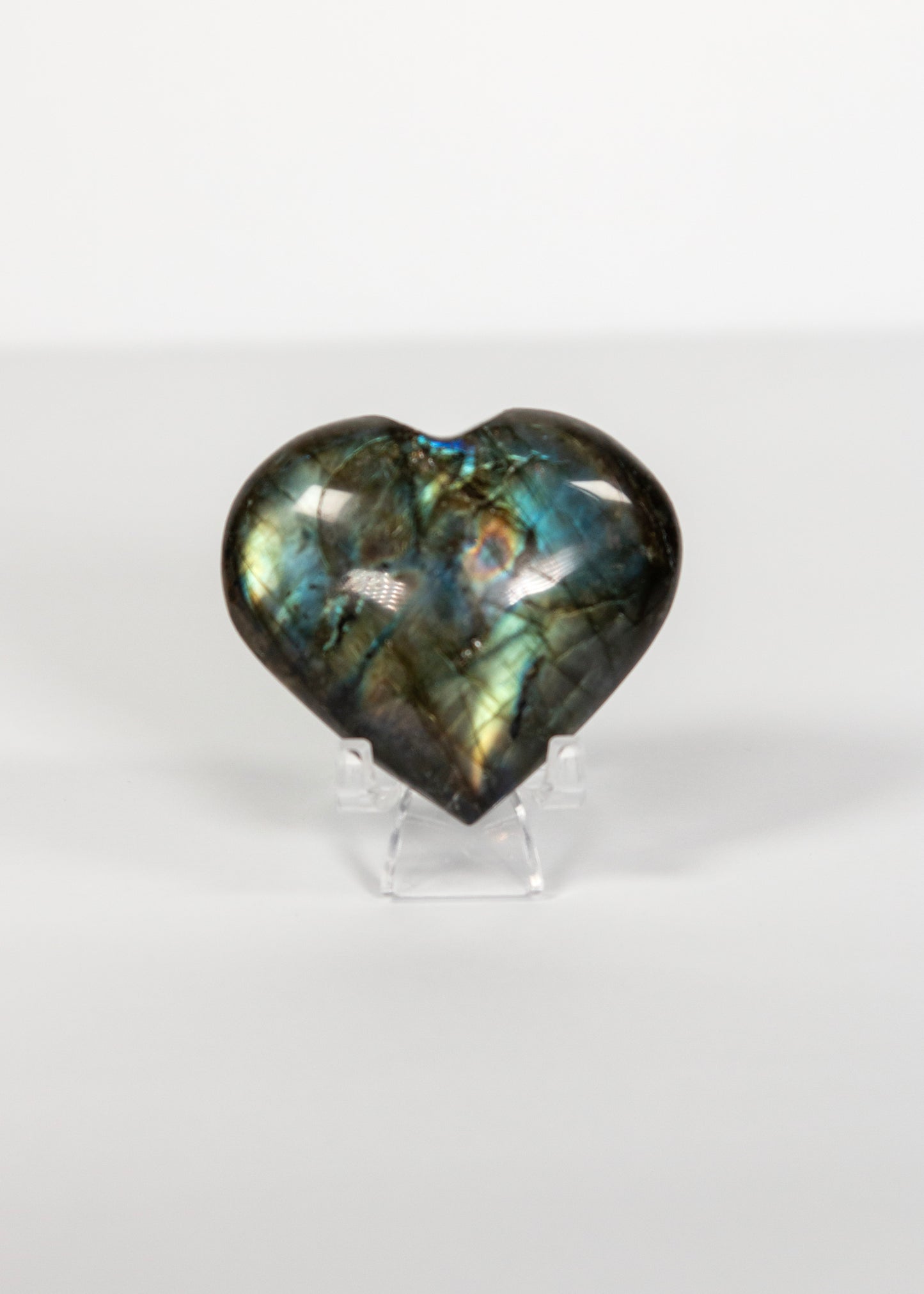 Labradorite Heart