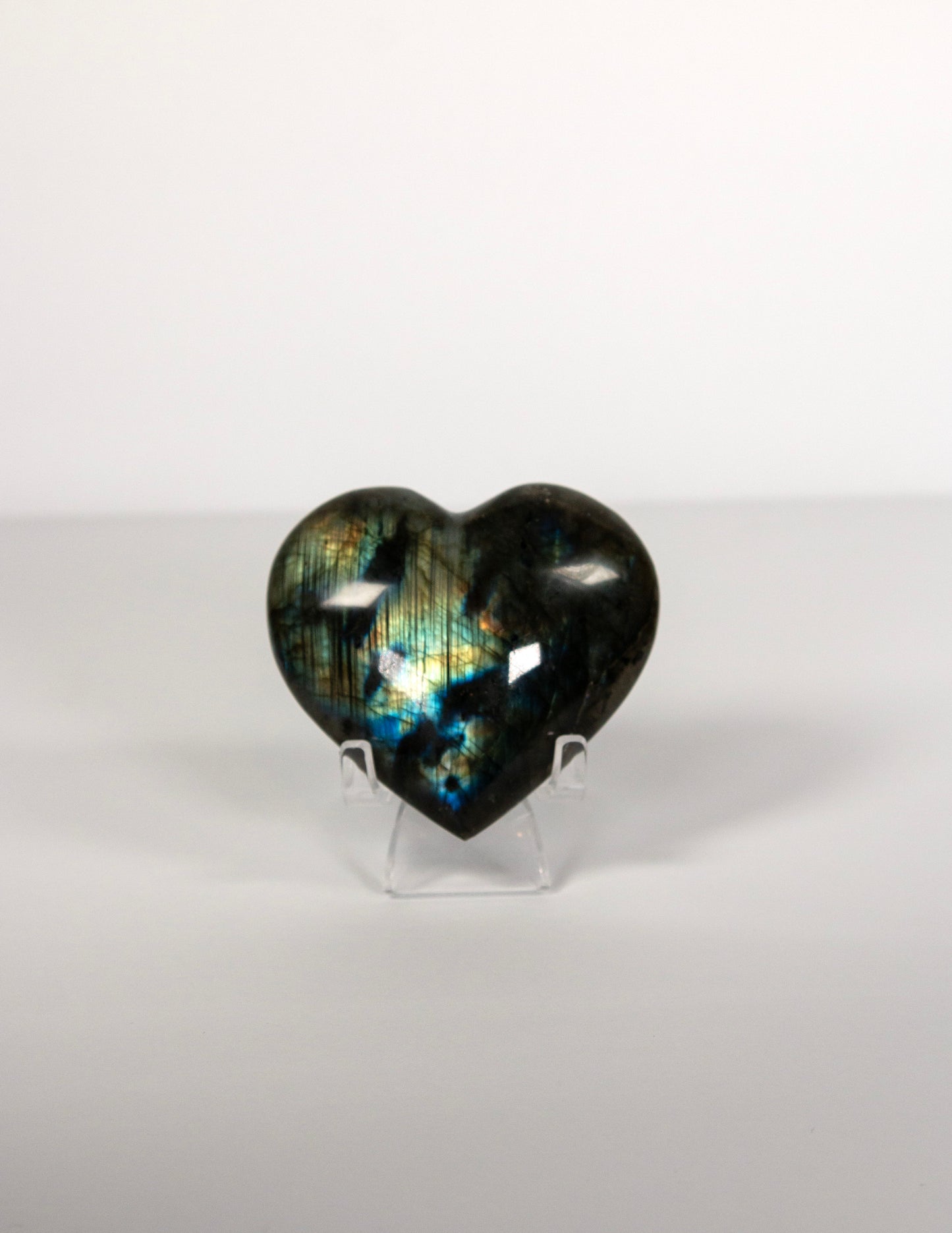 Labradorite Heart