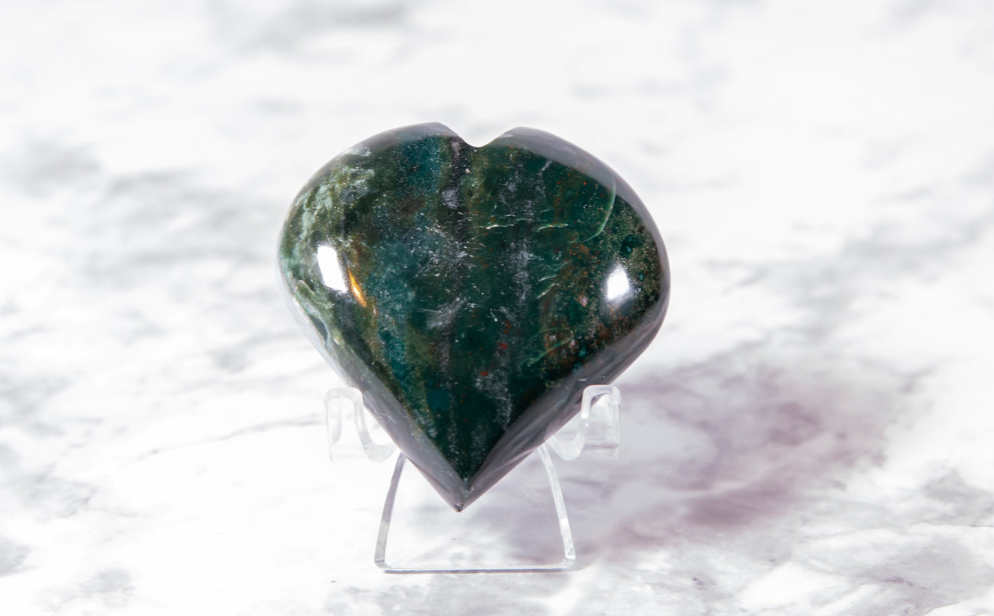 Moss Agate Heart