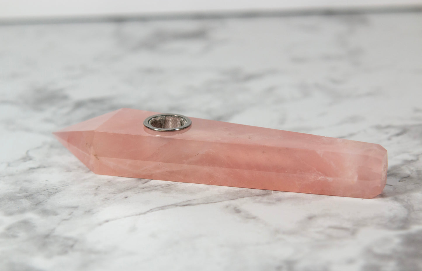 Rose Quartz Coffin Pipes