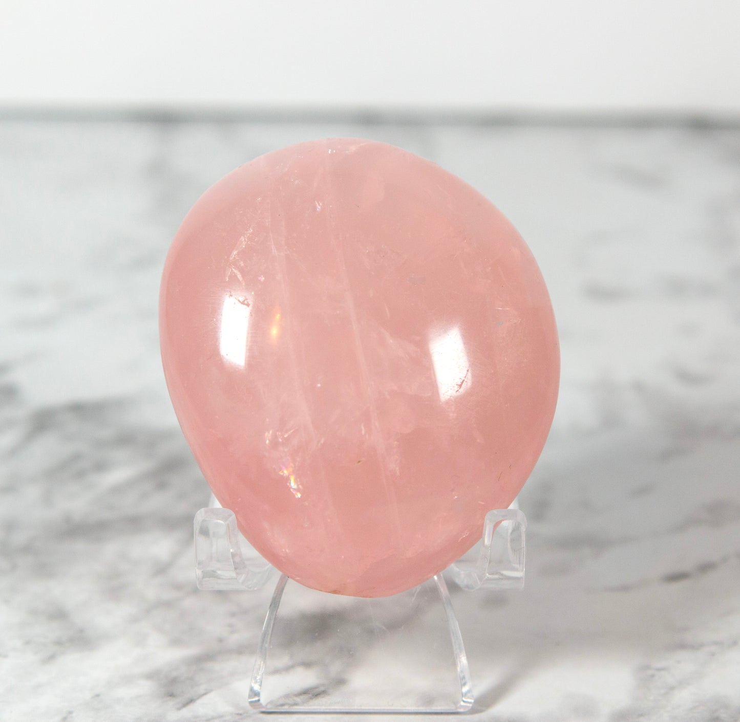 Rose Quartz Palm Pipe